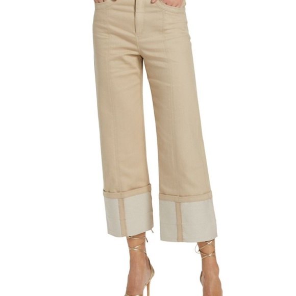 Cinq A Sept Stylish Tan Wide-Leg Pants - Picture 1 of 5